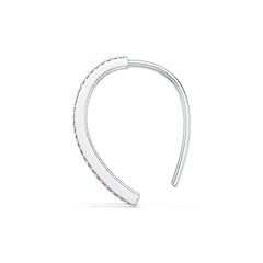10K Gold Thin Hoop Earrings with or Moissanite Moissanite Accent DHJ