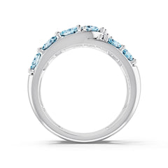 14K Gold Semi Mount Ring Setting Oval Ov 4x3mm Diamond Accent Syz Jewelry