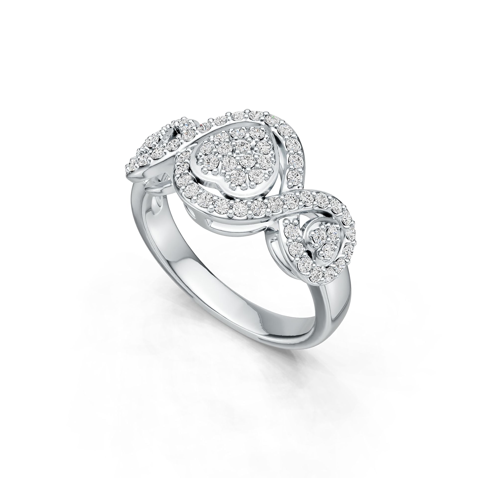 Sterling Silver Semi Mount Ring Setting Round RD 1.25mm DHJ