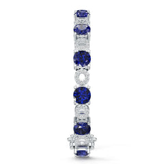 10K Gold Semi Mount Bracelet Setting Round RD 7x7mm Moissanite Accent DHJ