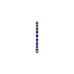 Platinum Semi Mount Tennis Bracelet Setting Oval OV 7X5mm Cabochon DHJ