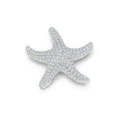 Platinum Semi Mount Pendant Setting Round RD 1.75mm Diamond Accent DHJ
