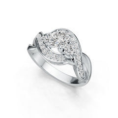 Sterling Silver Semi Mount Ring Setting Round RD 5X5mm Twist Syzjewelry