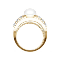 Platinum Semi Mount Ring Setting Round Ro 8x8mm Syz Jewelry