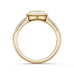 Platinum Semi Mount Ring Setting Round Ro 6x6mm Syz Jewelry