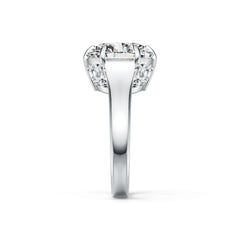 18K Gold Semi Mount Ring Setting Round RD 12X12mm Solitaire DHJ