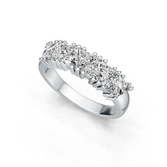 Sterling Silver Semi Mount Ring Setting Trillion TR 4X4mm DHJ