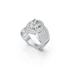 Sterling Silver Semi Mount Ring Setting Oval OV 10X8mm DHJ