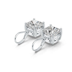 Sterling Silver Semi Mount Earrings Setting Cushion CU 10X10mm DHJ