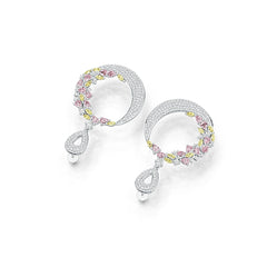 Sterling Silver Semi Mount Earrings Setting Pear PE 4X2mm DHJ