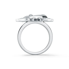 18K Gold Semi Mount Ring Setting Round Ro Syz Jewelry
