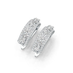 Sterling Silver Semi Mount Earrings Setting Round RD 4x4mm DHJ