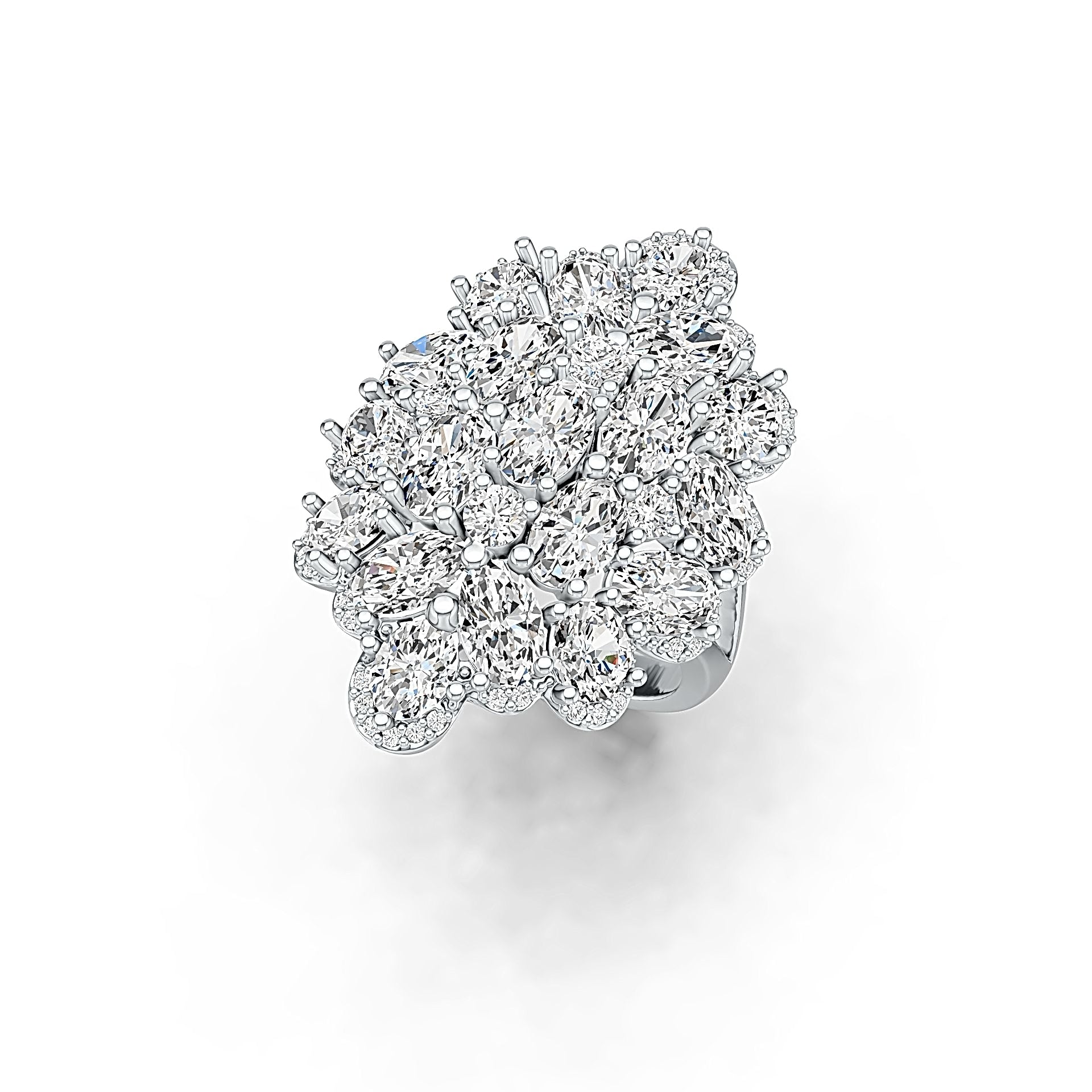 Sterling Silver Semi Mount Ring Setting Oval OV 6X4mm DHJ