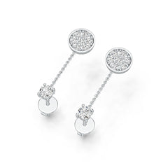 Sterling Silver Semi Mount Earrings Setting Round RD 3.5mm DHJ