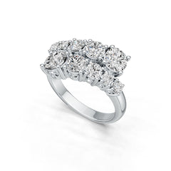 Sterling Silver Semi Mount Ring Setting Round RD 8x8mm DHJ