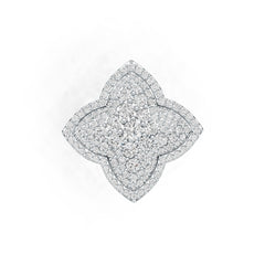 Platinum Semi Mount Ring Setting Round RD 3.5mm Diamond Accent DHJ