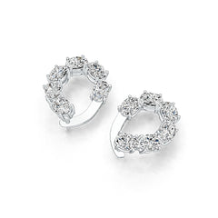 Sterling Silver Semi Mount Earrings Setting Oval OV 7X5mm DHJ