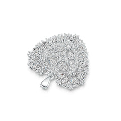 Sterling Silver Semi Mount Pendant Setting Pear PE 6X4mm DHJ