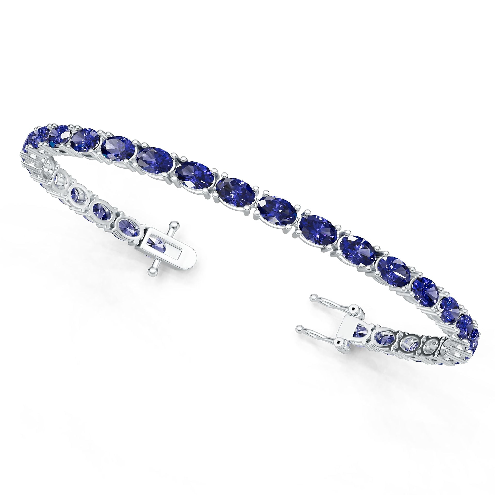 Sterling Silver Semi Mount Bracelet Setting Oval OV 6x4mm DHJ