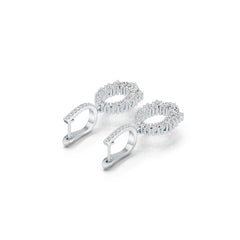Sterling Silver Semi Mount Earrings Setting Round RD 4.0mm 3.5mm 3mm 2.5mm 2mm DHJ