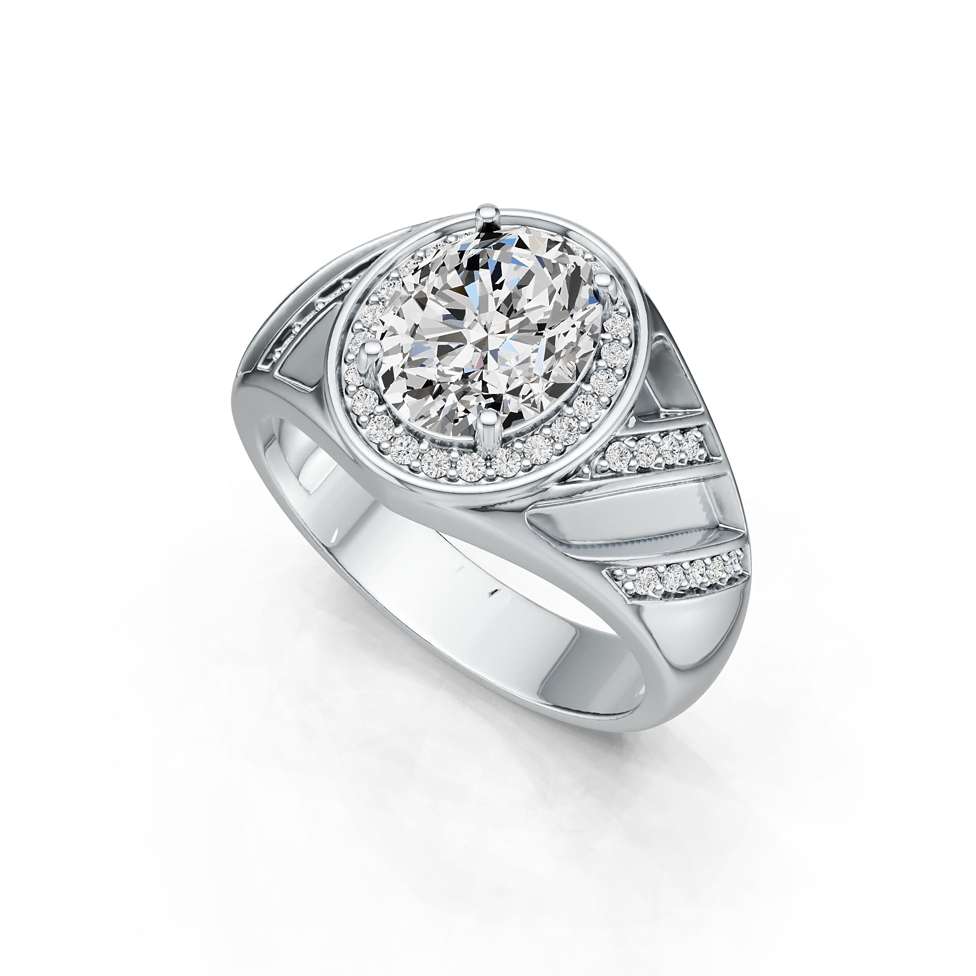 Sterling Silver Semi Mount Ring Setting Oval OV 10X8mm DHJ