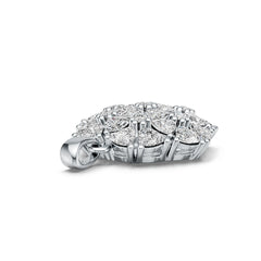 Sterling Silver Semi Mount Pendant Setting Trillion TR 4X4mm DHJ