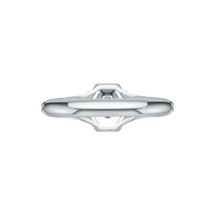 14K Gold Semi Mount Ring Setting Oval OV 6X4mm Art Deco Style Diamond Accent DHJ