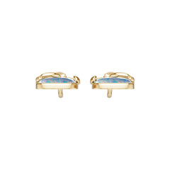 14K Gold Semi Mount Earrings Setting Round Ro 5x5mm Syz Jewelry