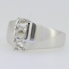 10K Gold Semi Mount Ring Setting Round RD 4x4mm PJC16714R Syzjewelry