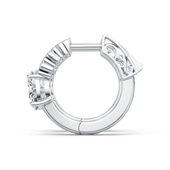 Platinum Semi Mount Earrings Setting Oval OV 8X6mm DHJ