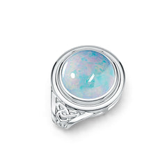 Sterling Silver Semi Mount Pendant Setting Round RD 10x10mm DHJ