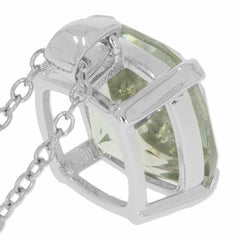 Platinum Semi Mount Pendant Setting Cushion CU 12X12mm Syzjewelry