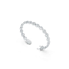 Sterling Silver Semi Mount Bracelet Setting Heart HT 4X4mm DHJ