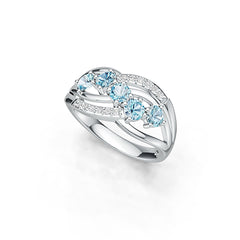 Sterling Silver Semi Mount Ring Setting Round RD 4x4mm DHJ