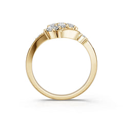 18K Gold Semi Mount Ring Setting Oval Ov 5x3mm Syz Jewelry