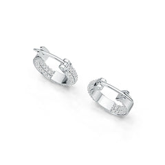 Sterling Silver Semi Mount Earrings Setting Round RD 1.5mm DHJ