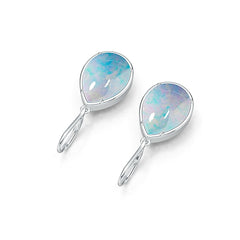 Sterling Silver Semi Mount Earrings Setting Pear PE 17X12mm DHJ