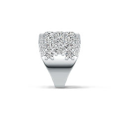14K Gold Semi Mount Ring Setting Oval OV 4X3mm with White Topaz Diamond Accent DHJ