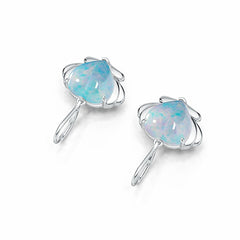 Sterling Silver Semi Mount Earrings Setting Heart HT 13X13mm DHJ