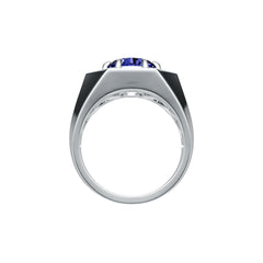 Men's Sterling Silver Semi Mount Ring Setting Round RD 9.5x9.5mm DHJ