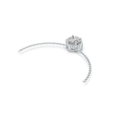 Sterling Silver Semi Mount Pendant Setting Round RD 8x8mm DHJ