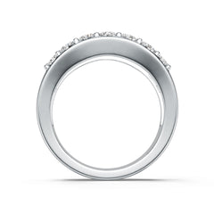 Platinum Semi Mount Ring Setting Round Ro 5x3mm Syz Jewelry