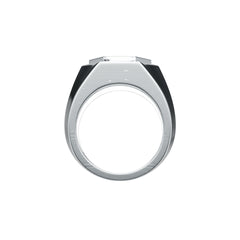 Men's Sterling Silver Semi Mount Ring Setting Round RD Cluster 2x2mm DHJ