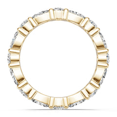 18K Gold Semi Mount Ring Setting Round Ro 5x3mm Diamond Accent Syz Jewelry