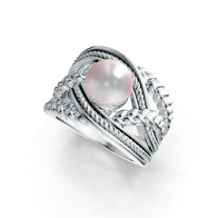 Sterling Silver Semi Mount Ring Setting Round RD 9x9mm DHJ