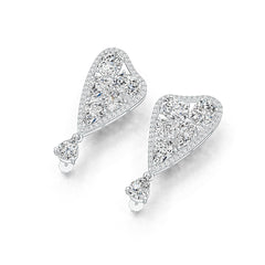 Sterling Silver Semi Mount Earrings Setting PE 9X6mm PE 8X5mm OV 9X7mm CU 6X6mm DHJ