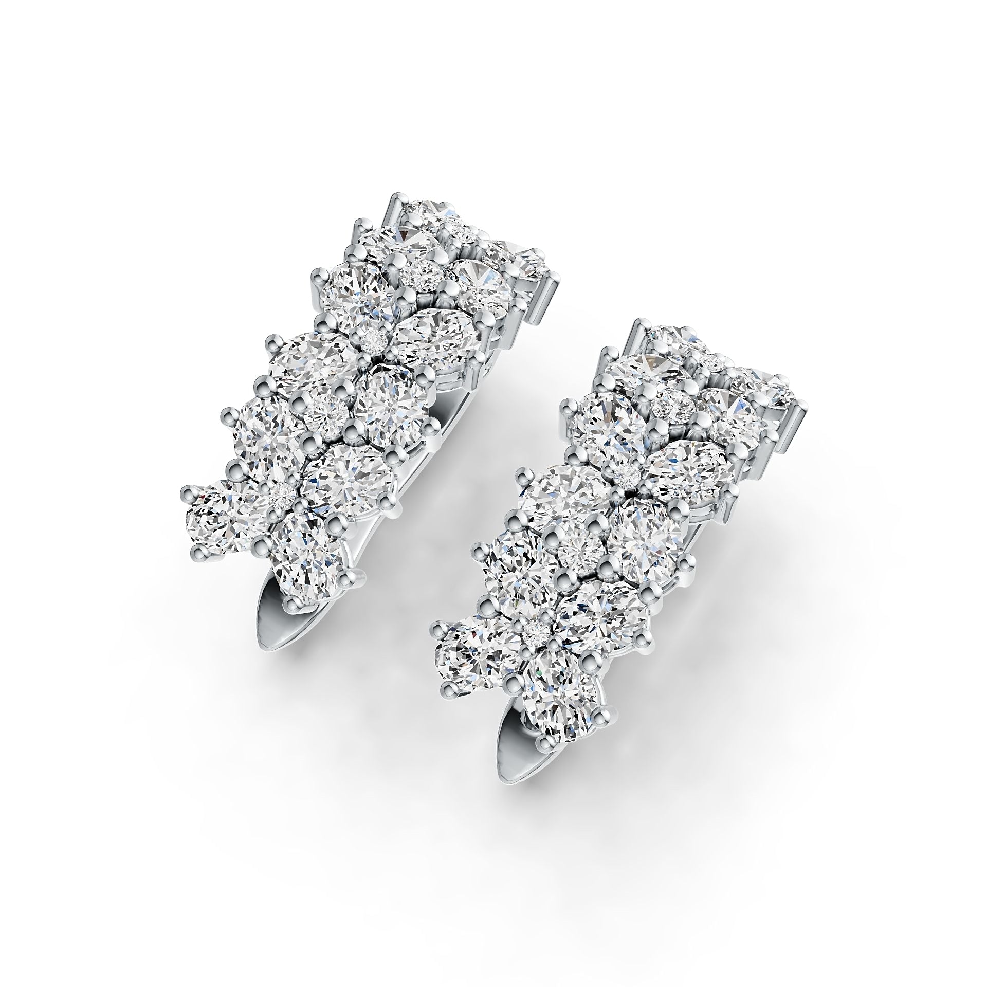 Sterling Silver Semi Mount Earrings Setting Oval OV 4X3mm DHJ