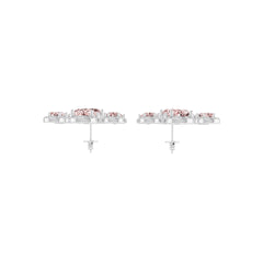 Sterling Silver Semi Mount Earrings Setting Oval Ov 8x6mm Syz Jewelry