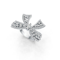 Sterling Silver Semi Mount Ring Setting Marquise MQ 6X3mm Ribbon Bow Theme DHJ