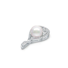 Sterling Silver Semi Mount Pendant Setting Round RD 8.5mm DHJ